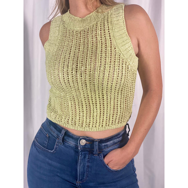 Knitted Sleeveless Top